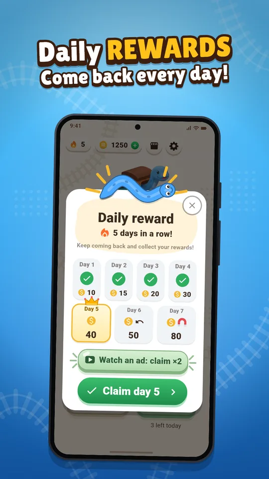 The daily reward on day seven of the streak